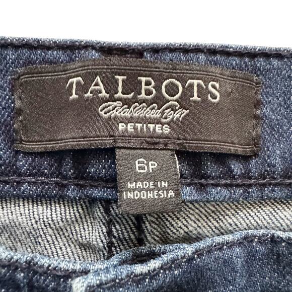Talbots Petites Boot Jeans Women's Sz 6P Blue Preppy Mid Rise Western Country - Picture 4 of 13